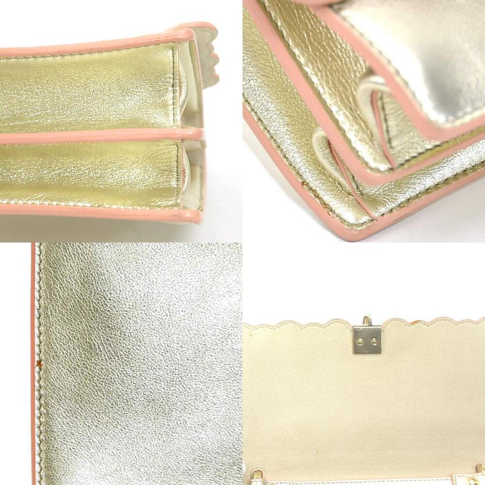 FENDI Gold Leather Shoulder Bag - Picture 4 of 5